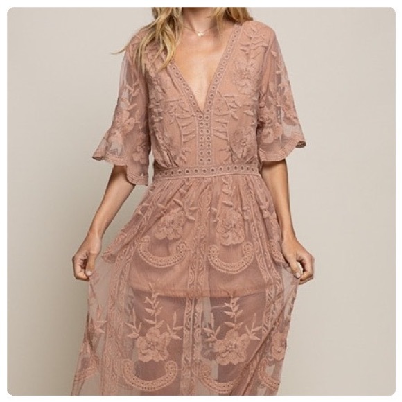 Strawberry Fields Hand-weaved Lace Dress - Picture 9 of 13